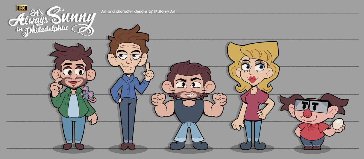 The Gang of It's Always Sunny in Philadelphia